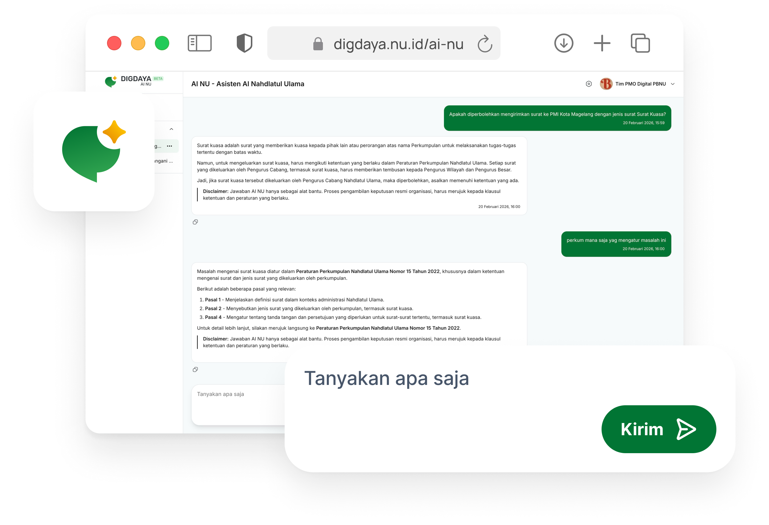 Ilustrasi Digdaya AI NU PBNU