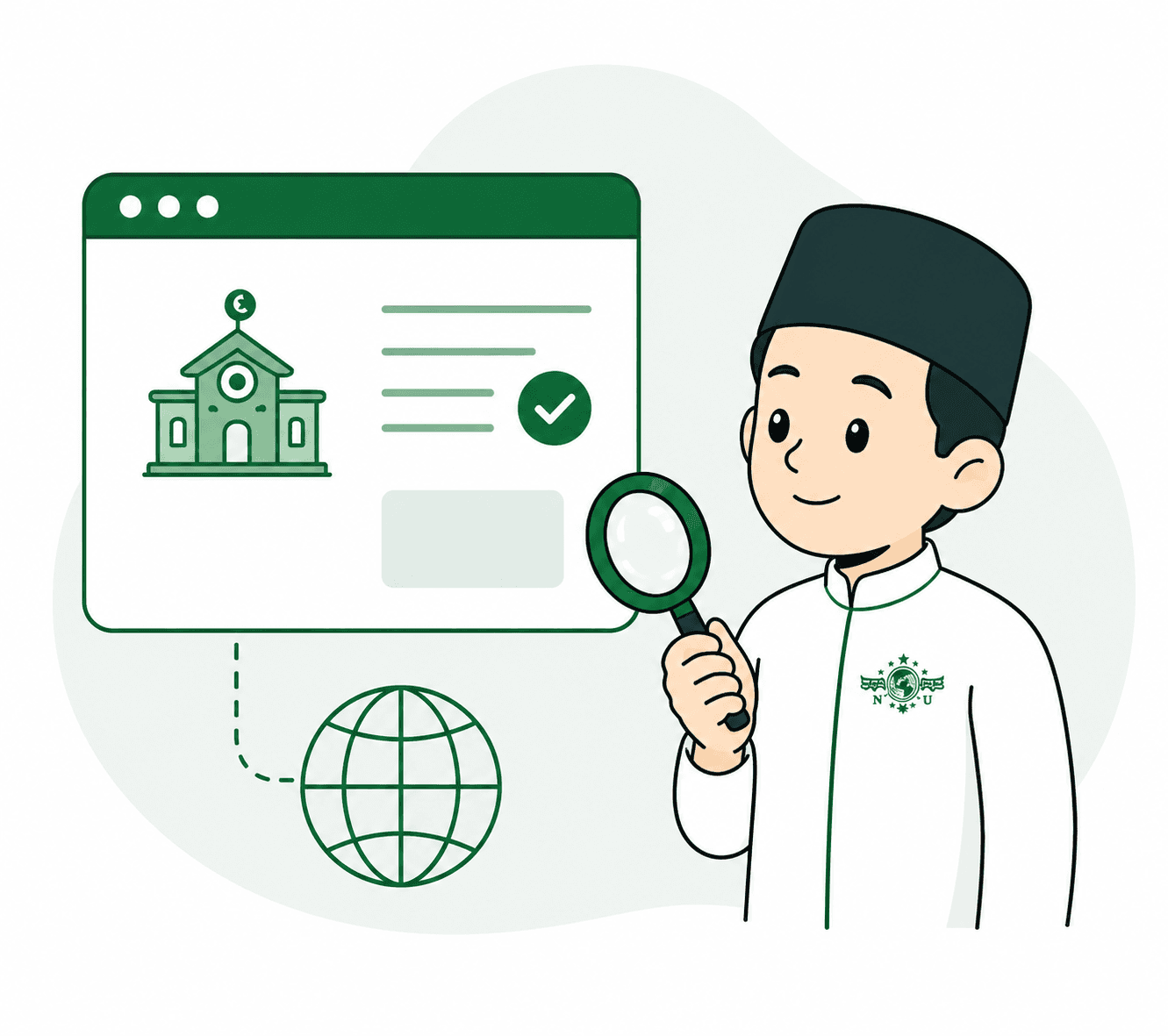 Ilustrasi koneksi ke portal publik